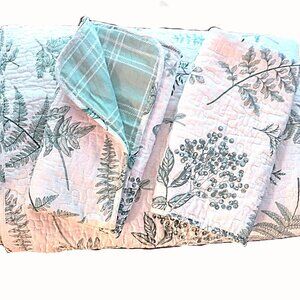 Donna Sharp Botanical Cotton Queen 3-PC Quilt Bedding Set ~ Country Cottage NOB